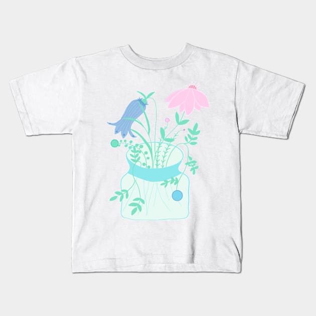 INKPOT VASE Kids T-Shirt by aroba